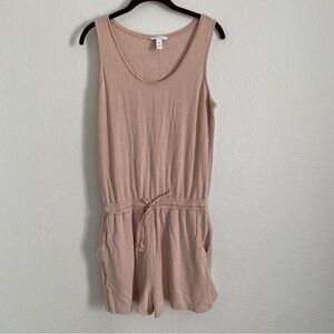 Daily Ritual Women's Size Small Pale Pink Sleeveless Romper